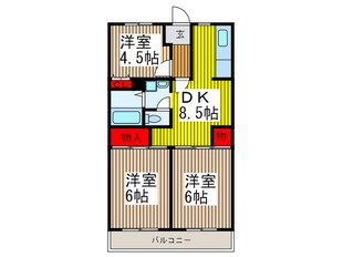 グランシャリオヨシハラの物件間取画像